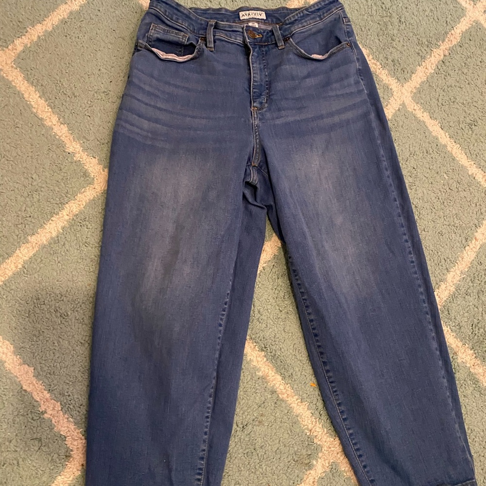 Ava & Viv Blue Boyfriend Jeans